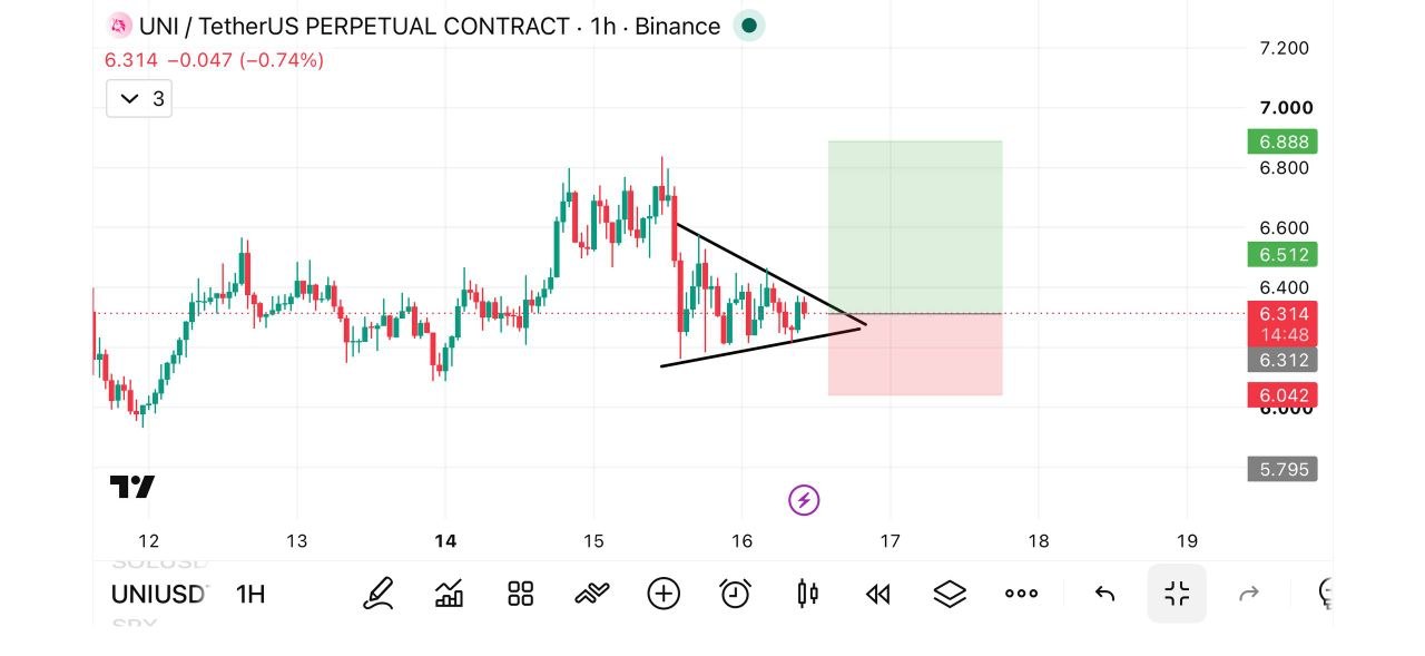 UNIUSDT LONG signal screenshot by Fat pig signalso