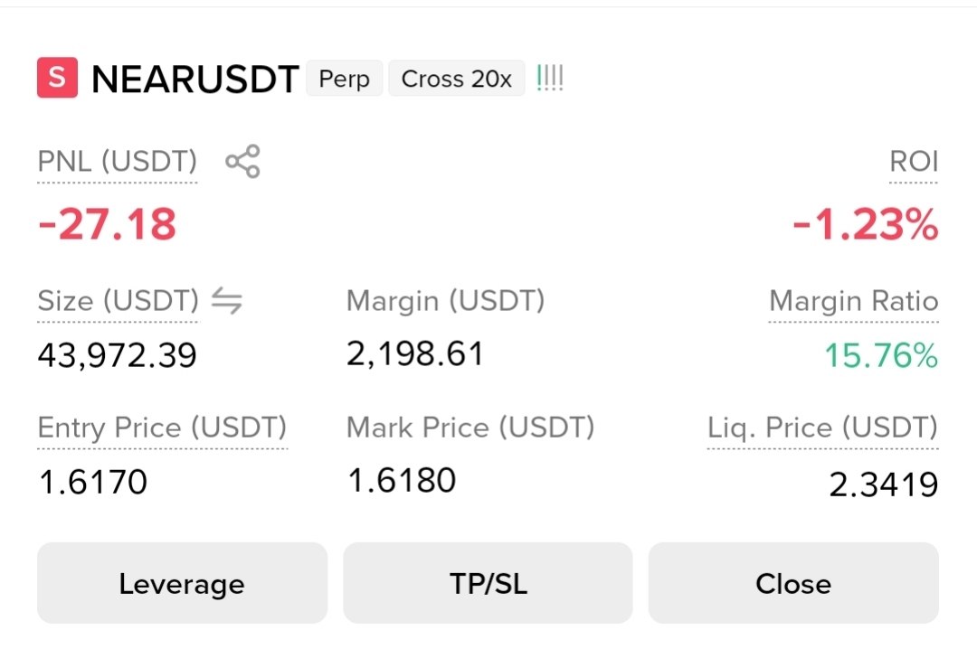 NEARUSDT SHORT signal screenshot by Binance Killers® VIP