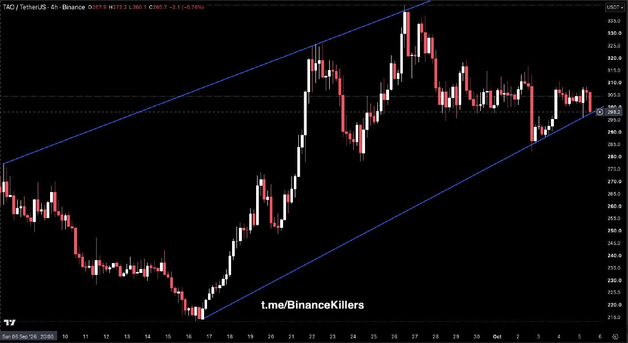TAOUSDT — chart from the original post by Binance Killers