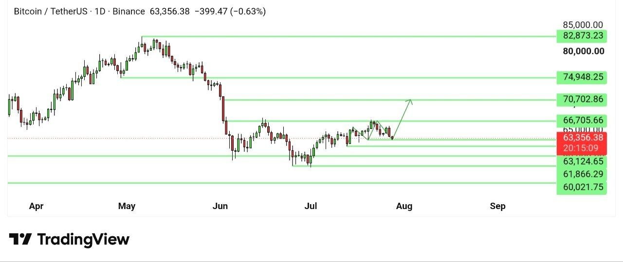 اسکرین‌شات سیگنال BTCUSDT LONG از Binance Spot & FutuRes Signals 🐋