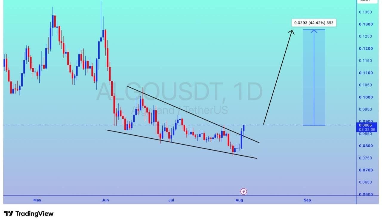 اسکرین‌شات سیگنال ALGOUSDT LONG از Binance Spot & FutuRes Signals 🐋