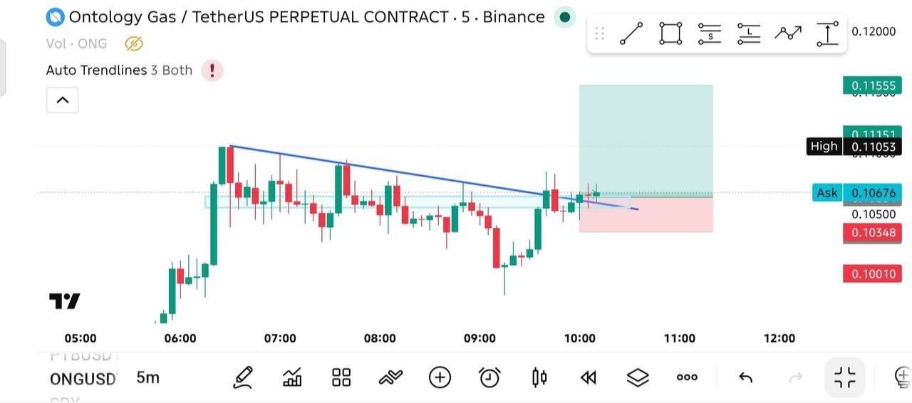 اسکرین‌شات سیگنال ONGUSDT LONG از Binance Spot & FutuRes Signals 🐋