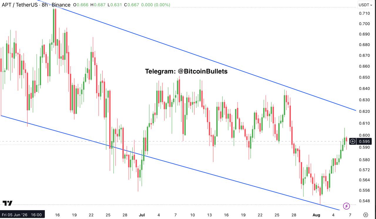 APTUSDT — chart from the original post by Bitcoin Bullets®