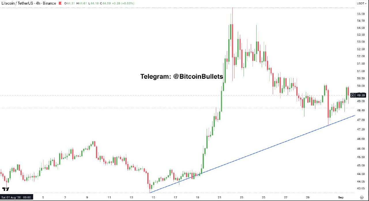 LTCUSDT — chart from the original post by Bitcoin Bullets®