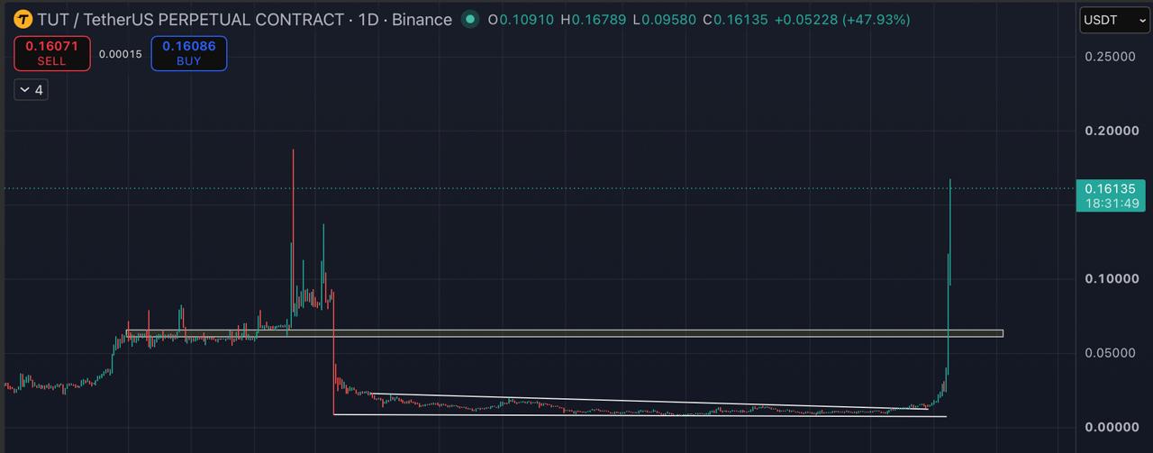 اسکرین‌شات سیگنال TUTUSDT SHORT از Blockchain Usa Official ( Binance ) 🐋