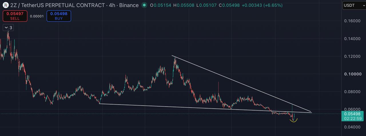 2ZUSDT LONG signal screenshot by Blockchain Usa Official ( Binance ) 🐋