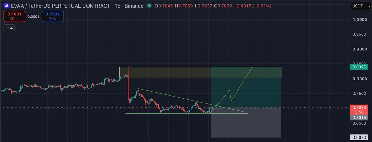 EVAAUSDT LONG signal screenshot by Blockchain Usa Official ( Binance ) 🐋