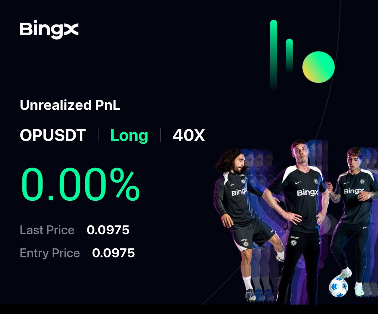 Скриншот сигнала OPUSDT LONG от IN CRYPTO WE TRUST