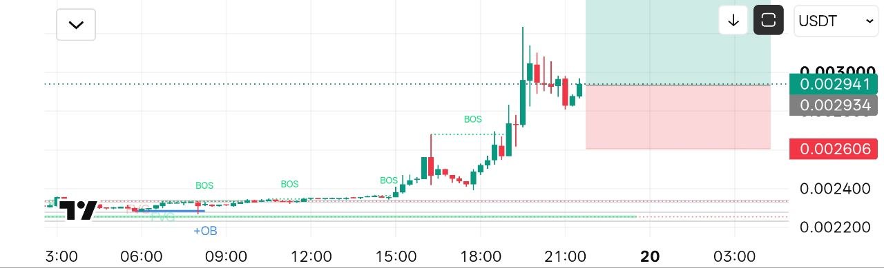 CELRUSDT LONG signal screenshot by Crypto NewYork