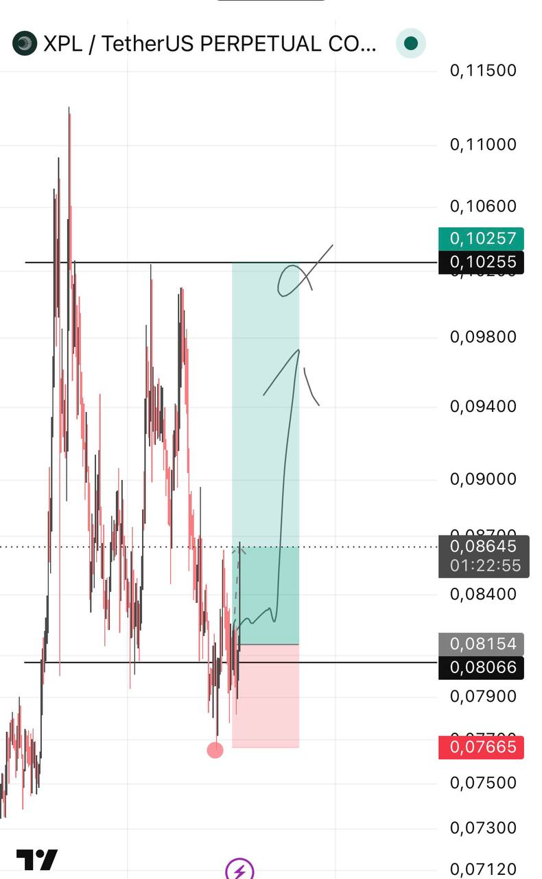 Скриншот сигнала XPLUSDT LONG от Crypto Troia