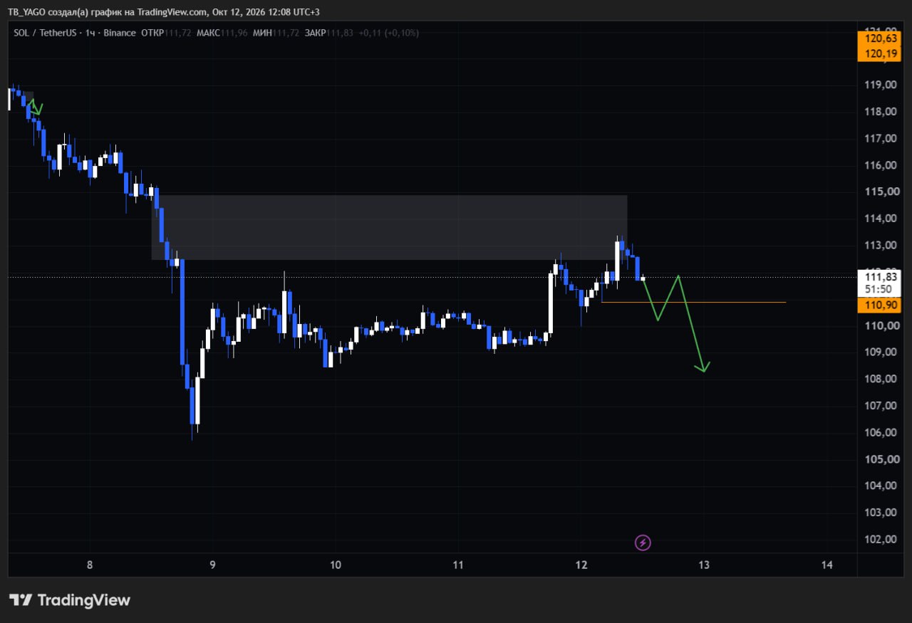 SOLUSDT SHORT signal screenshot by CryptoX | ProTrading