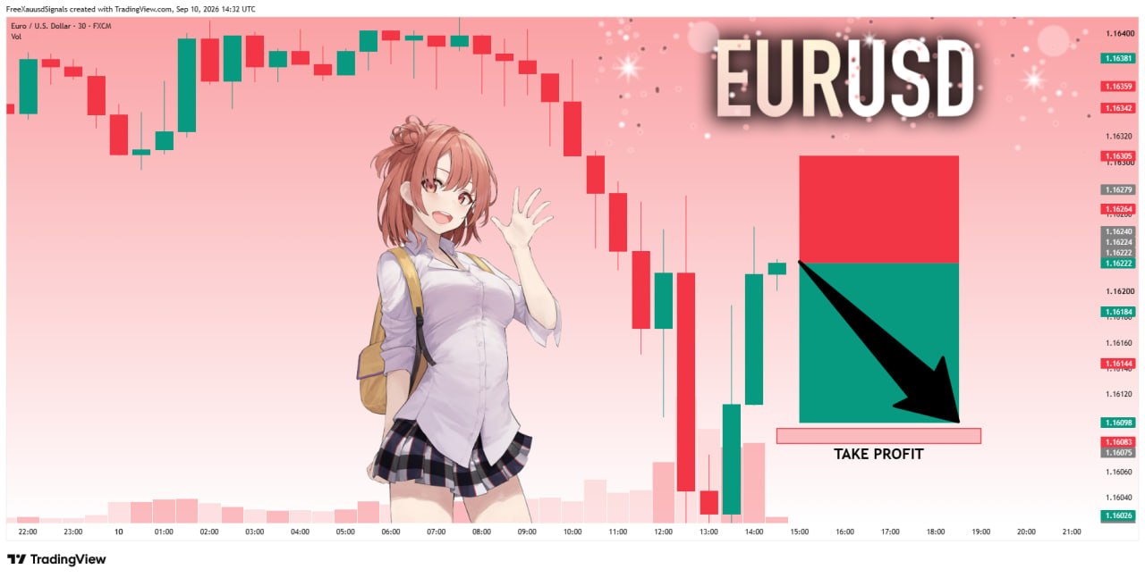 اسکرین‌شات سیگنال EURUSDUSDT SHORT از goldprincess