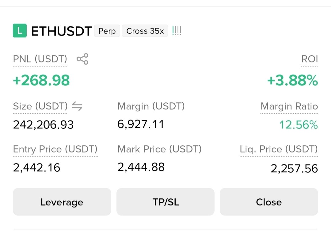 ETHUSDT LONG signal screenshot by Gorilla Crypto