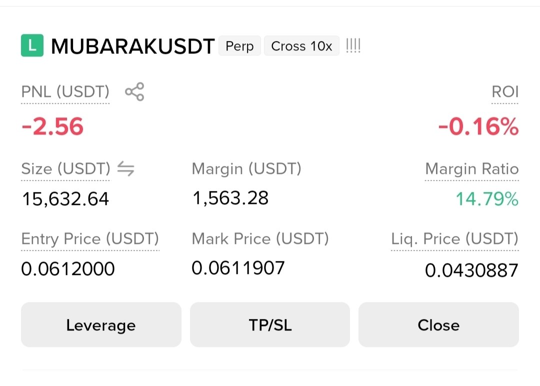 Скриншот сигнала MUBARAKUSDT LONG от Gorilla Crypto