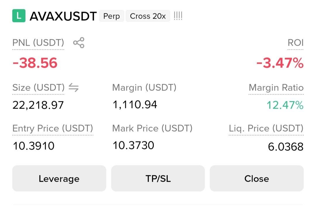 اسکرین‌شات سیگنال AVAXUSDT LONG از Gorilla Crypto