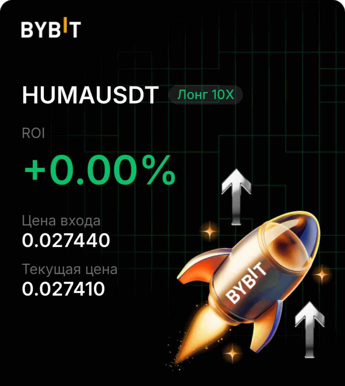 اسکرین‌شات سیگنال HUMAUSDT LONG از INVEX GROUP