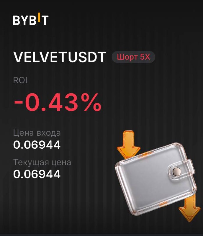 VELVETUSDT SHORT signal screenshot by INVEX GROUP