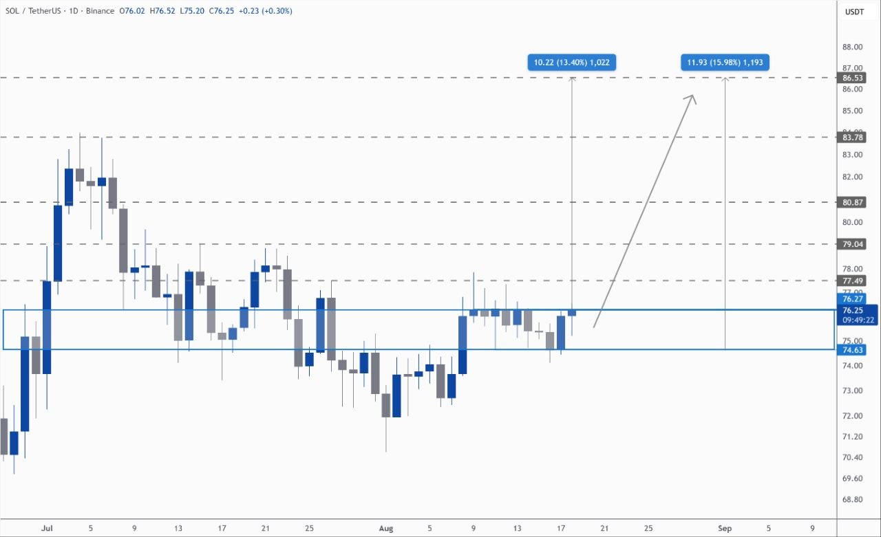 SOLUSDT LONG signal screenshot by Kim & Crypto