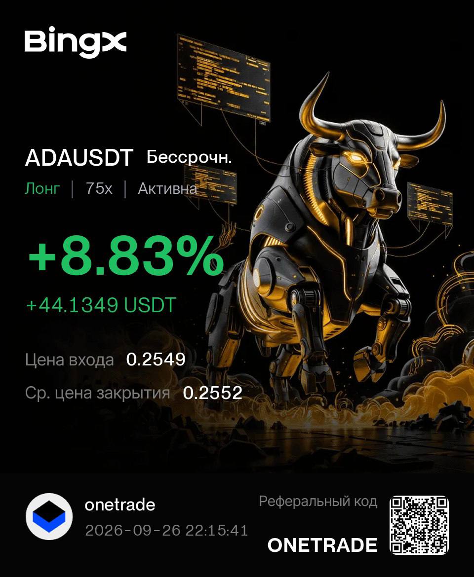 ADAUSDT LONG signal screenshot by Первый Трейдинговый