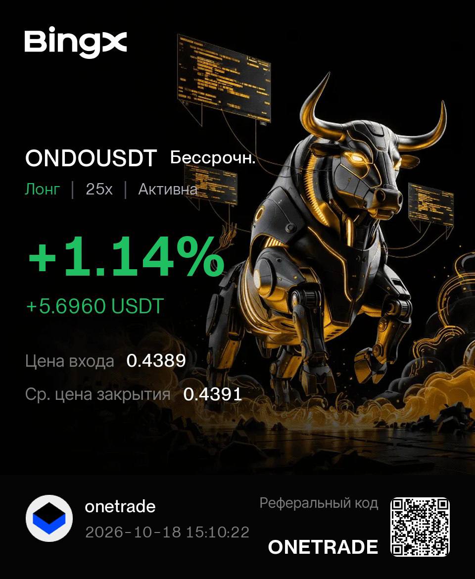 ONDOUSDT LONG signal screenshot by Первый Трейдинговый