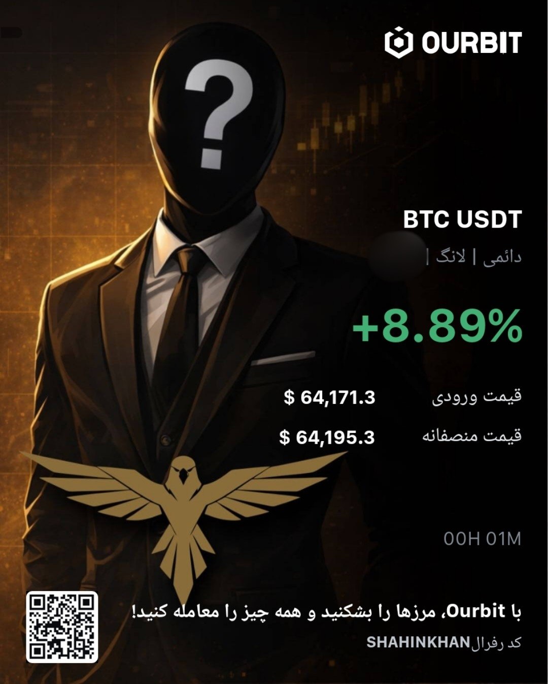 BTCUSDT LONG signal screenshot by Trade Nobody