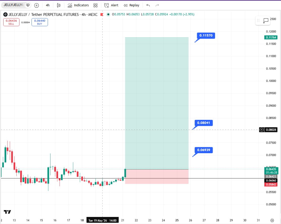 JELLYJELLY LONG signal screenshot by Crypto Ninjas Trading 🥷🏿