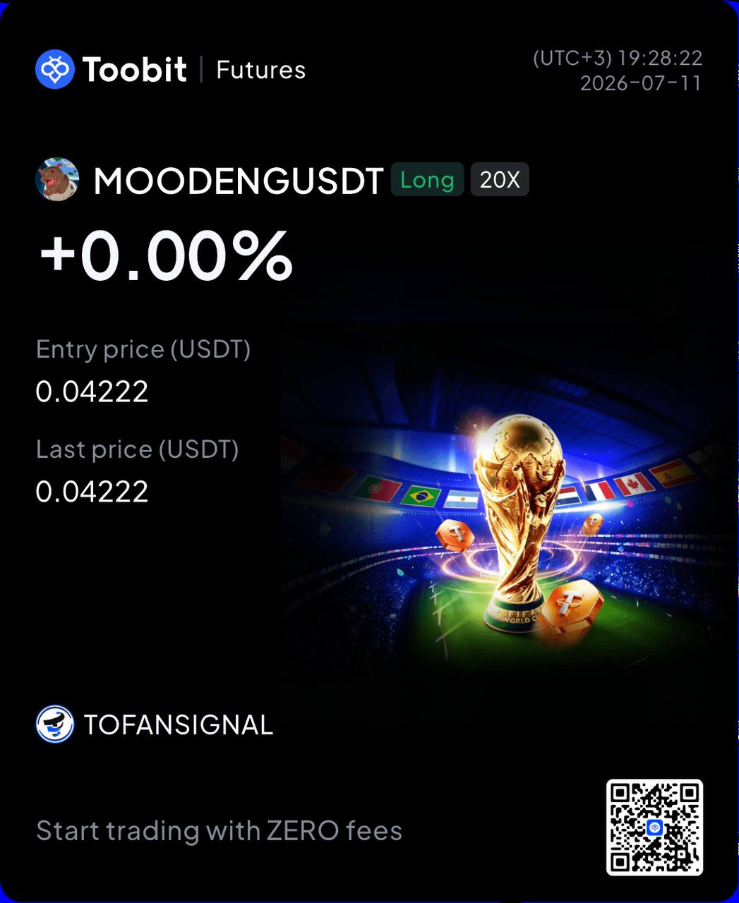 Скриншот сигнала MOODENGUSDT LONG от Tofan Trade | سیگنال کریپتو