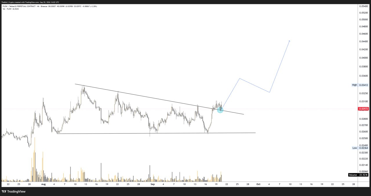 FLOWUSDT LONG signal screenshot by The Bull