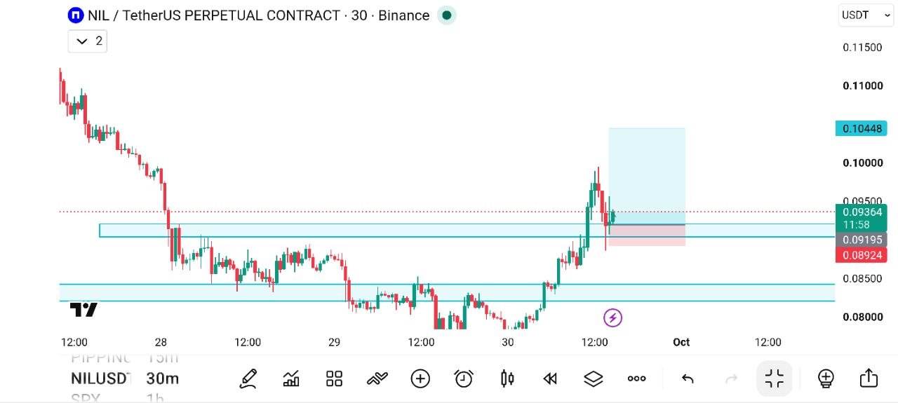 اسکرین‌شات سیگنال NILUSDT LONG از THE WOLF (CRYPTO)®