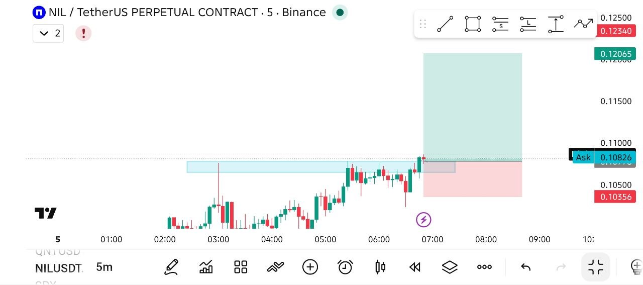 اسکرین‌شات سیگنال NILUSDT LONG از THE WOLF (CRYPTO)®