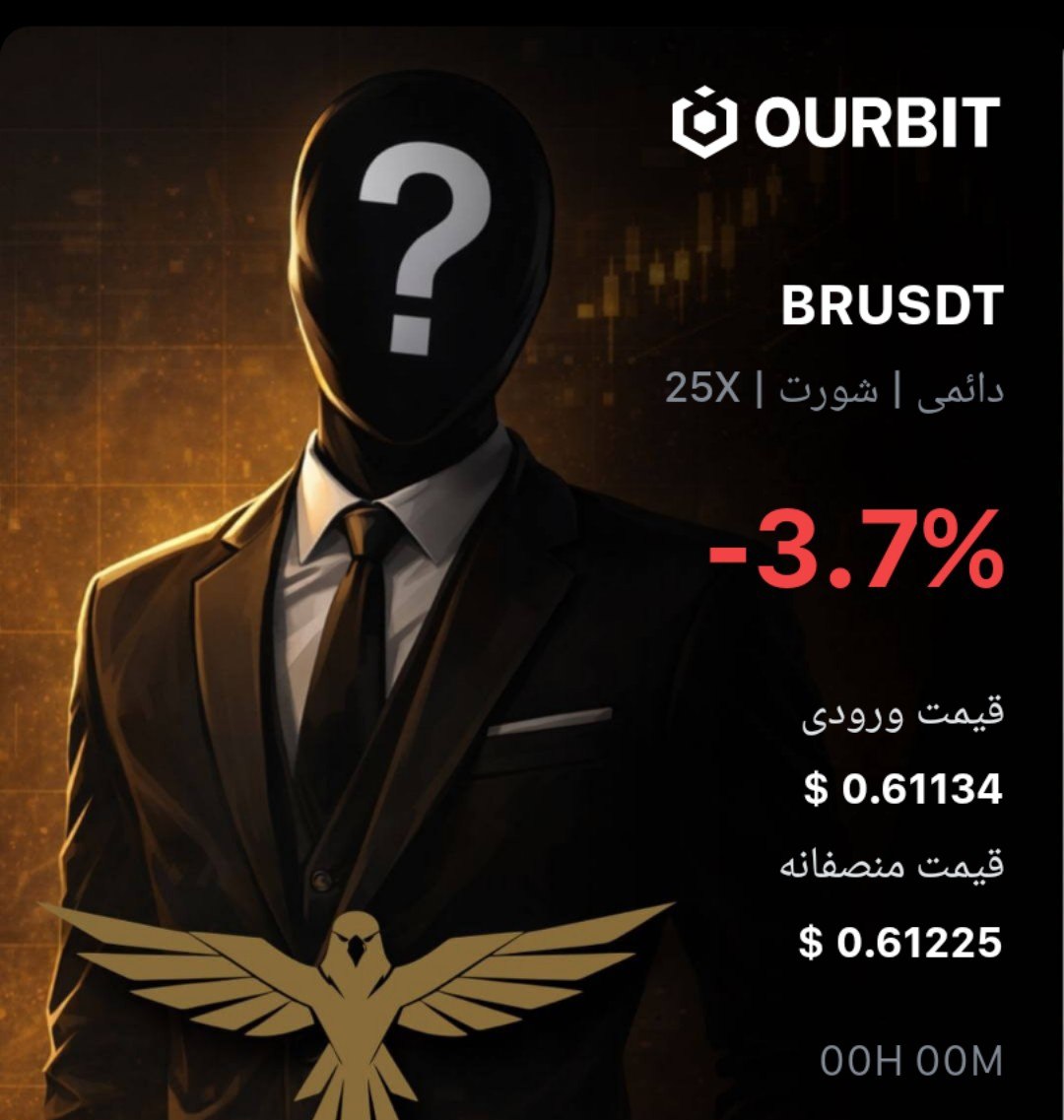 اسکرین‌شات سیگنال BRUSDT SHORT از Trade Nobody