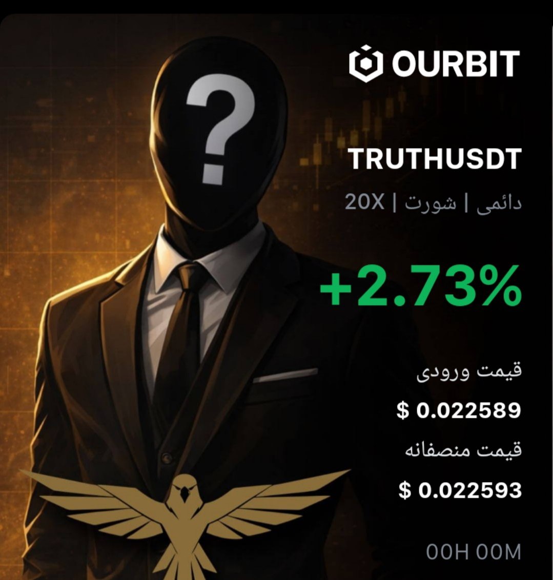 TRUTHUSDT SHORT signal screenshot by Trade Nobody