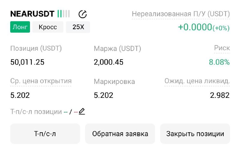 اسکرین‌شات سیگنال NEARUSDT LONG از Трейдинг Сигналы