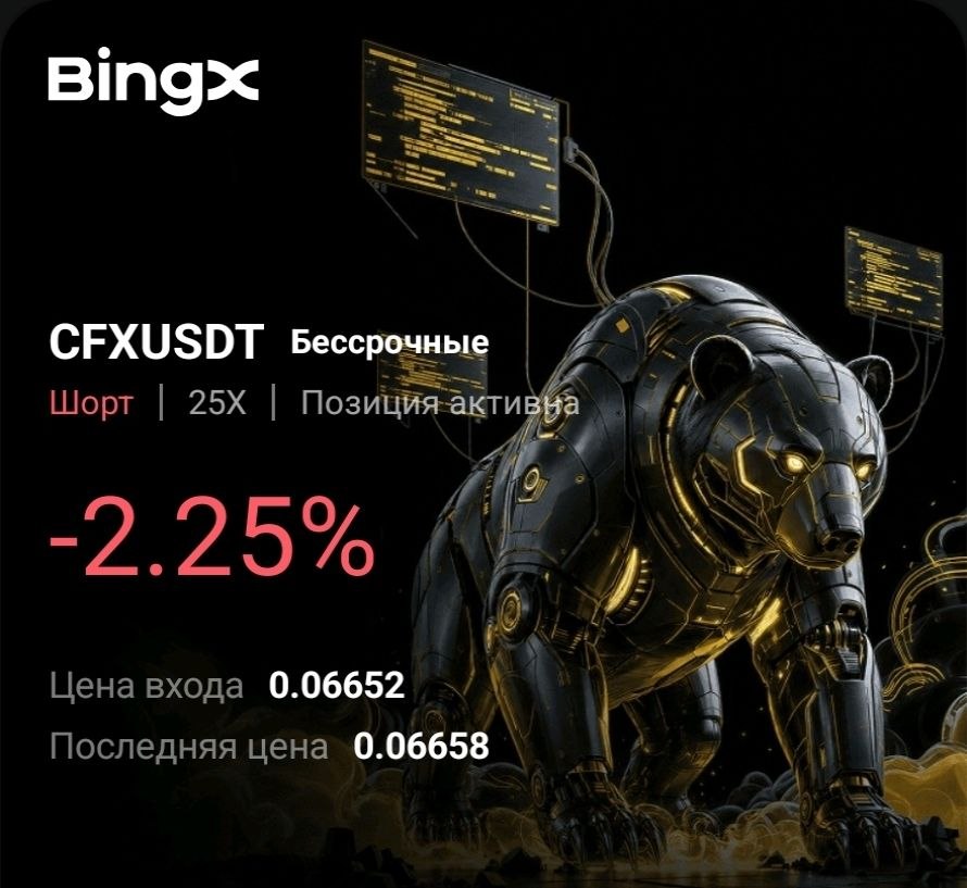CFXUSDT SHORT signal screenshot by Трейдинг Сигналы