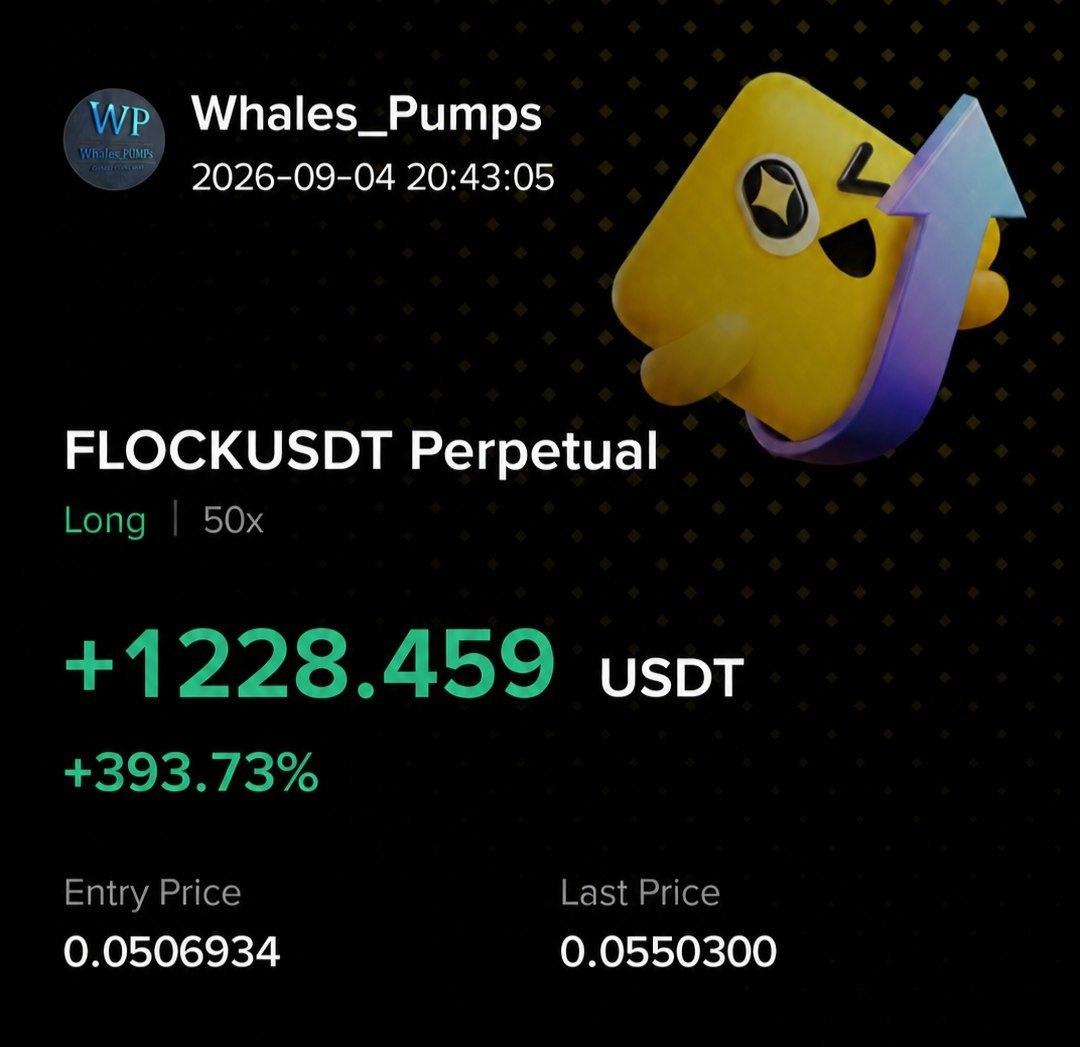 FLOCKUSDT LONG signal screenshot by Whales Pumps