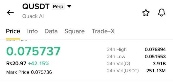 QUSDT LONG signal screenshot by Whales Pumps