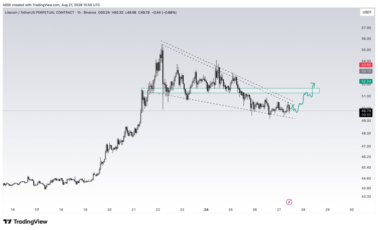 LTCUSDT LONG signal screenshot by Wolf of Trading®